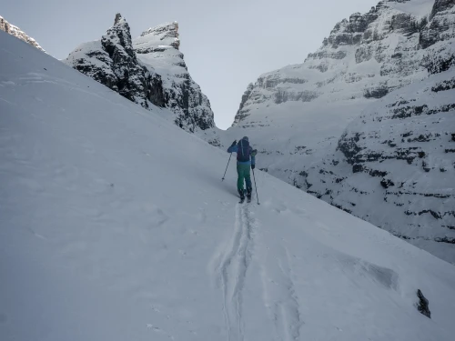 Full-day ski mountaineering trip in Val di Sole
