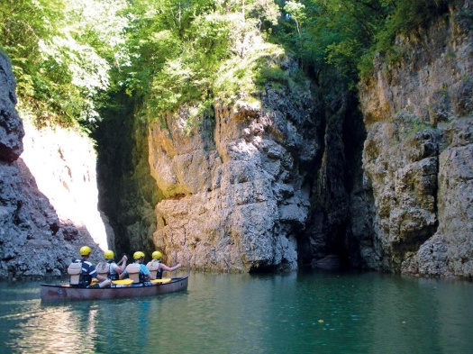 Kayak nei Canyon del Novella