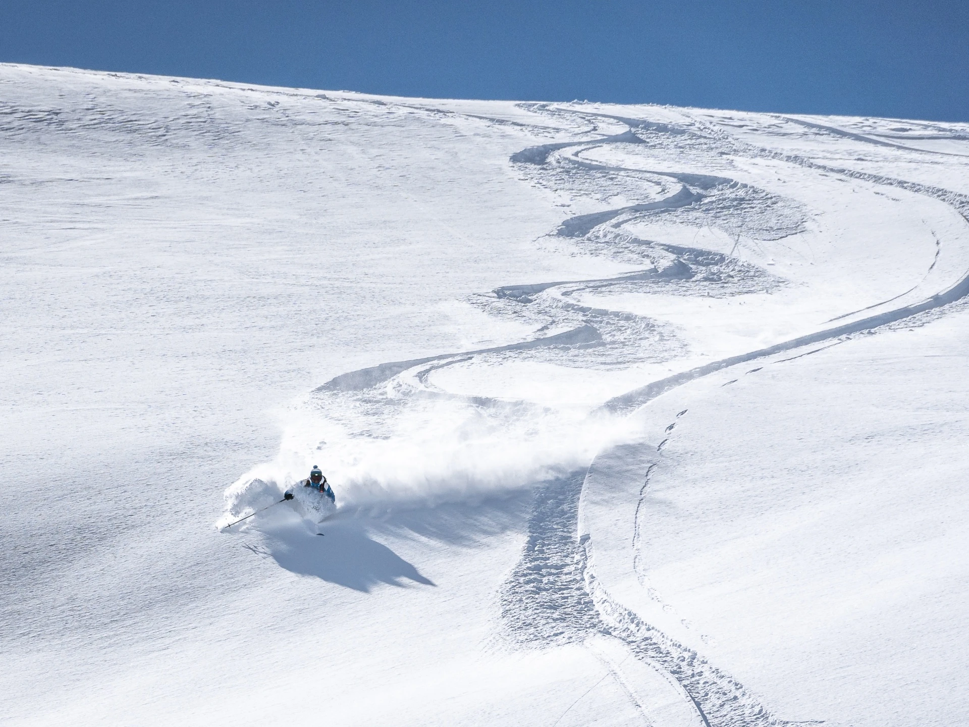 Freeride-Skifahren in den Dolomiten